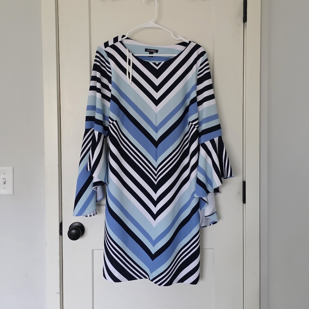 Chic Chevron Bell Sleeve, Dress Barn